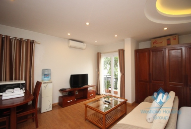 One bedroom apartment for rent in Dao Tan street, Ba Dinh district.